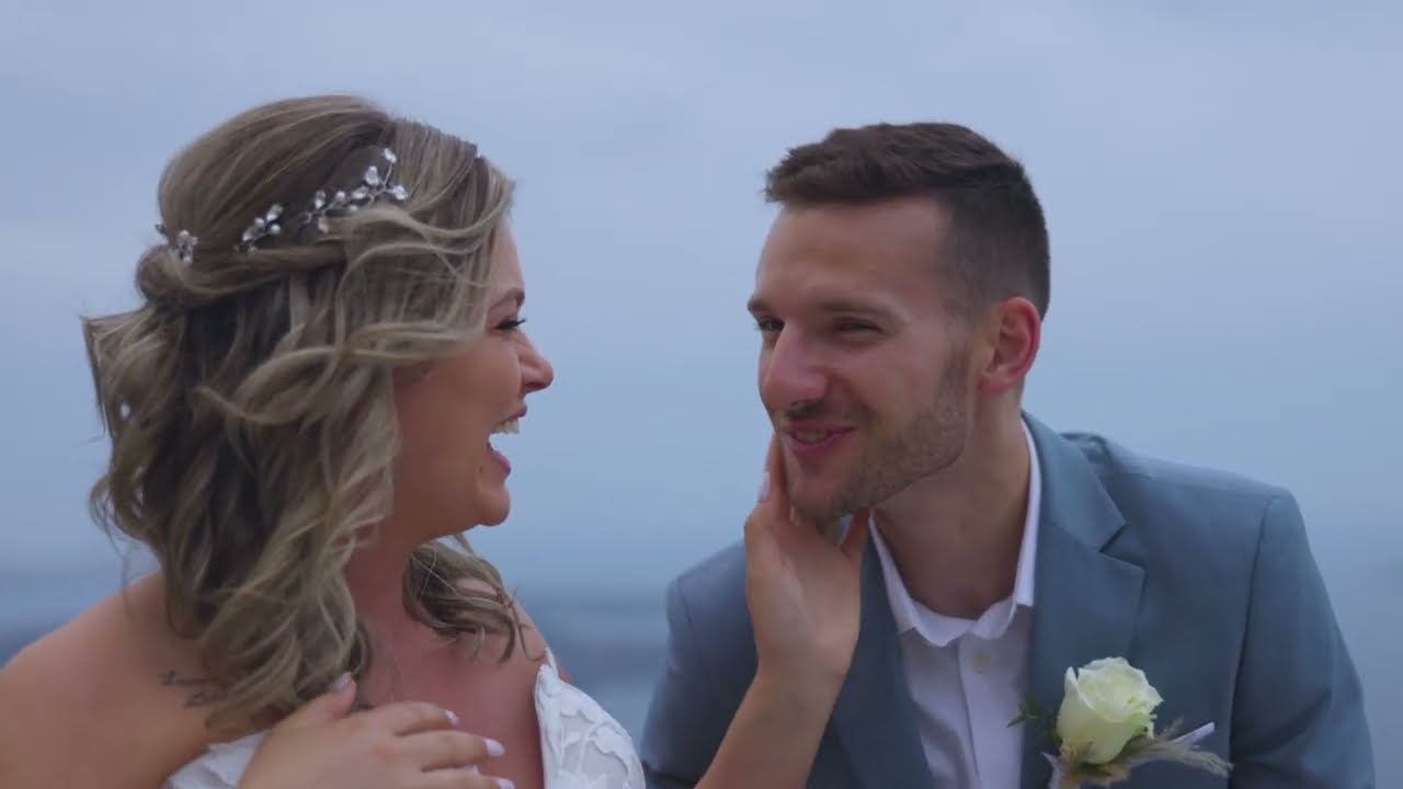 A Stunning Santorini Cliffside Wedding | Emotional Greece Destination Wedding Film