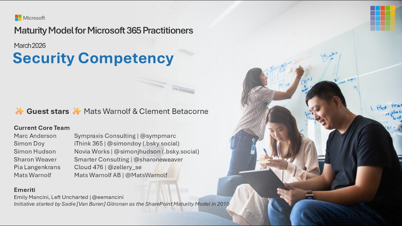 Модель зрелости Microsoft 365 — март 2026 г.