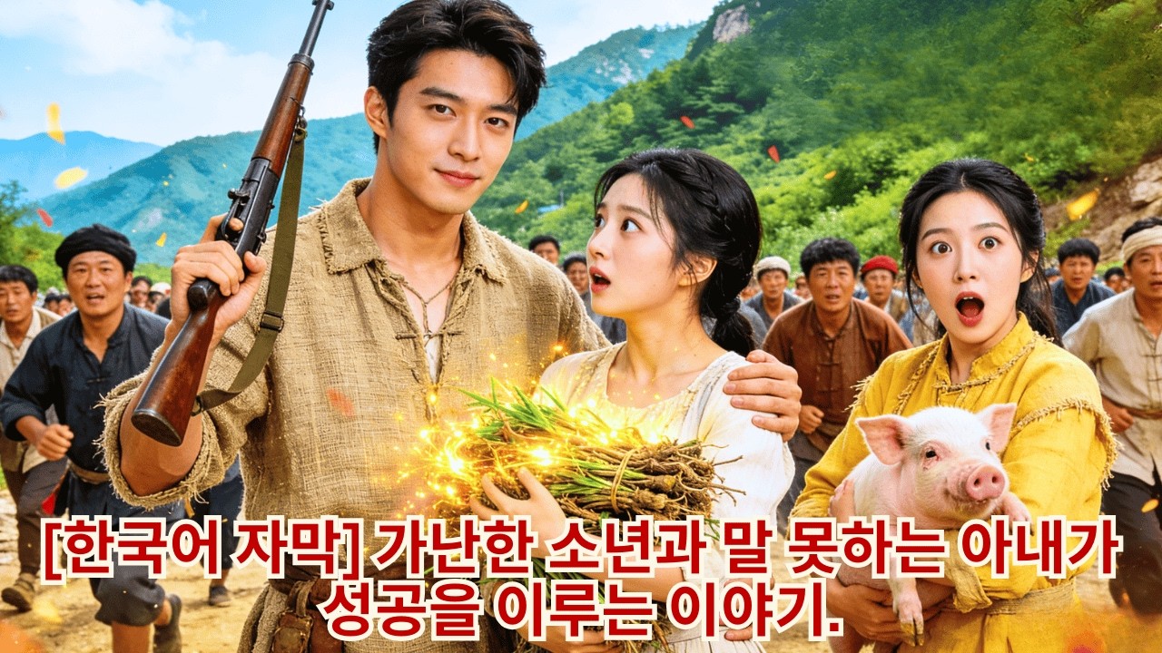 가난한 청년이 재앙의 시기로 넘어갔고, 단지 말을 할 수 없는 아내만 있었다!나는 산에 가서 사냥하고 약초를 채취하면서,그녀가 여보'라고 부르게 만들었고,작은 서양식 집도 지었다!