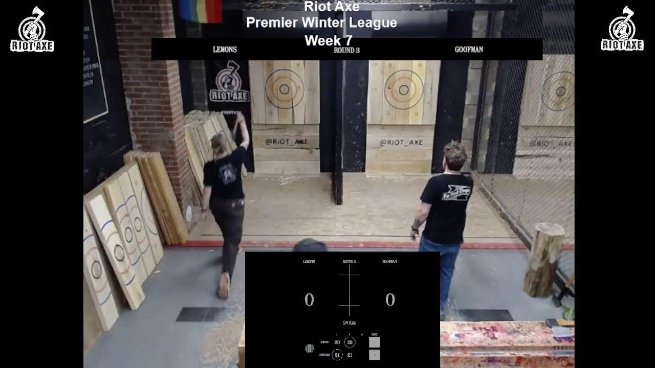 Riot Axe Premier League Winter 2026 Week 7 | Axe Throwing