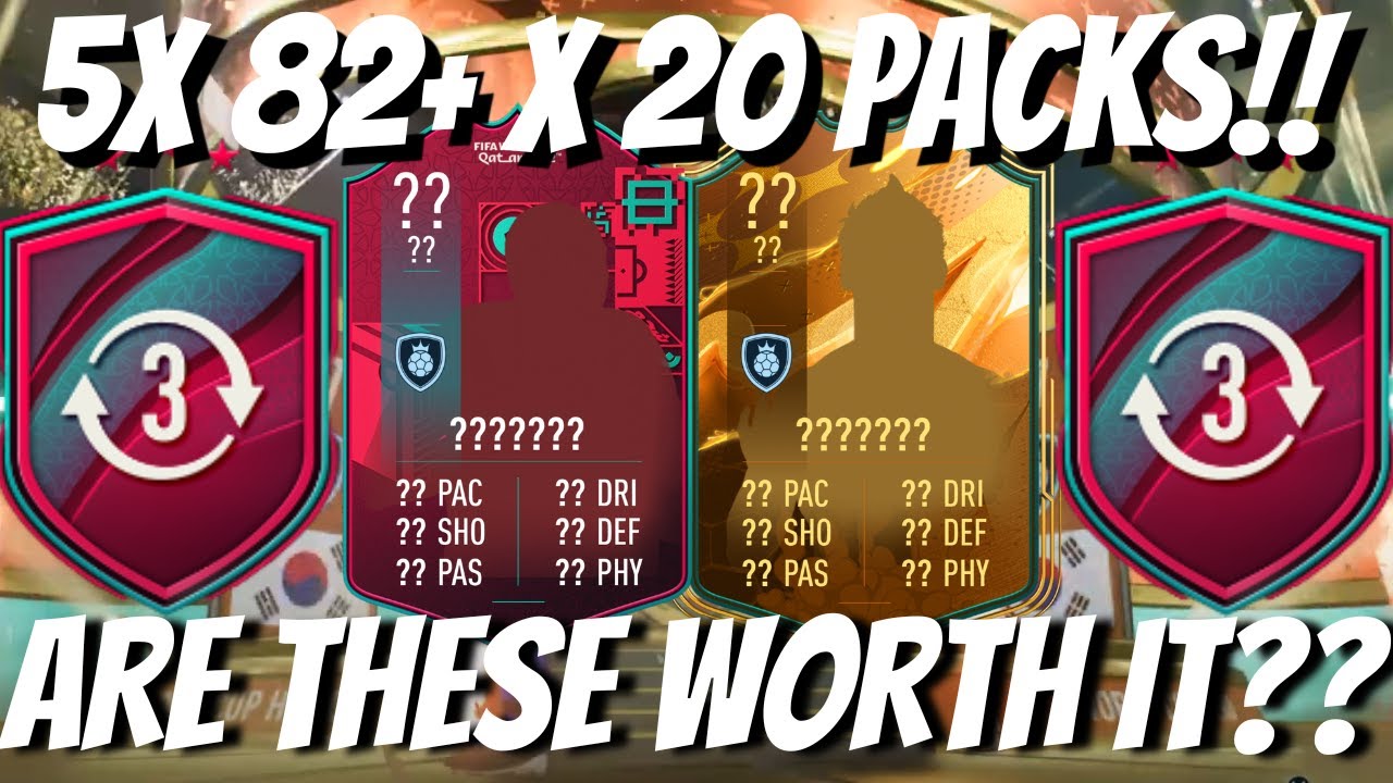 I OPENED 5X 82+ X20 PACKS AND GOT...