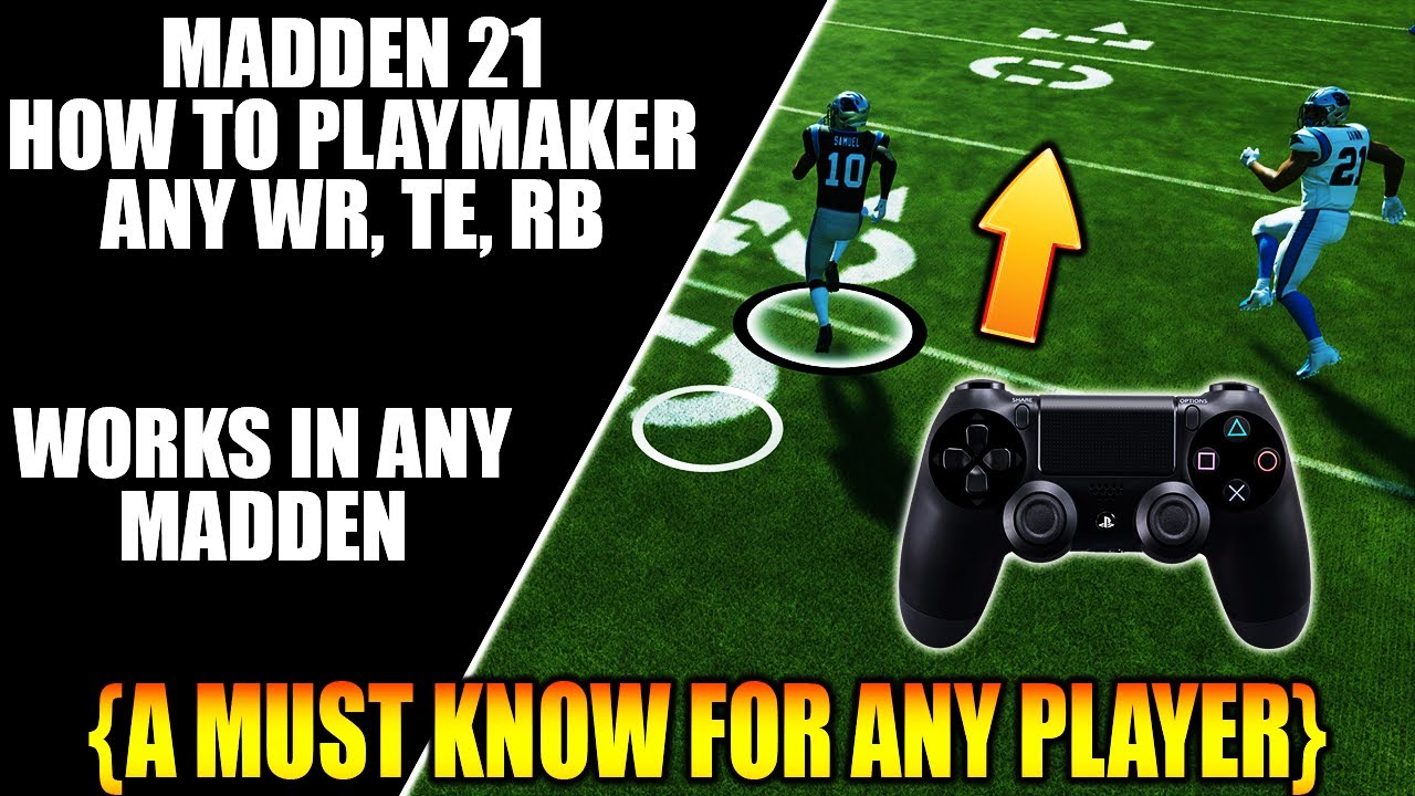 Madden 21 : How To Playmaker any WR, TE, RB. 