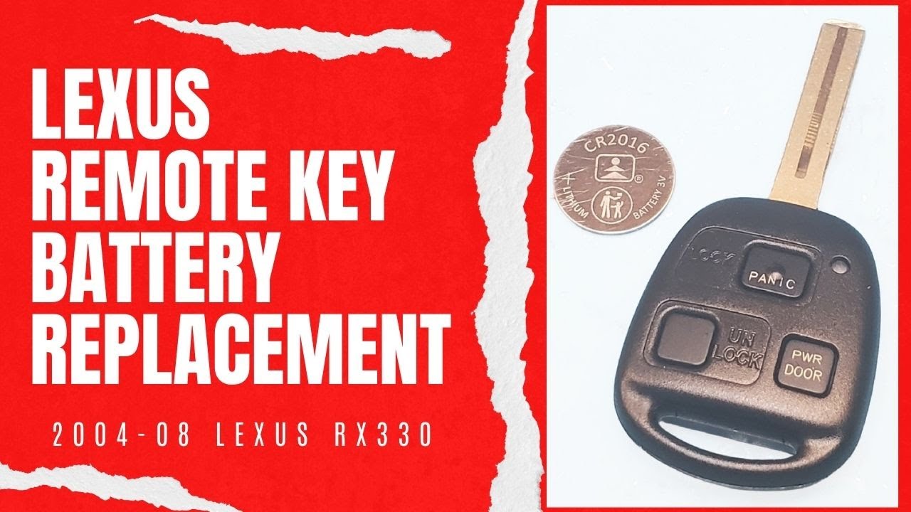 🇺🇸 Lexus RX330 Remote Fob Battery Change | How To Do a Remote Key Fob Battery Replacement!