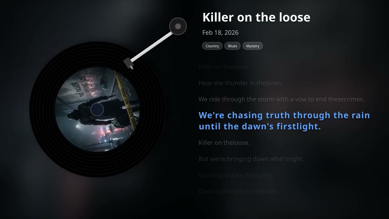 Killer on the loose
