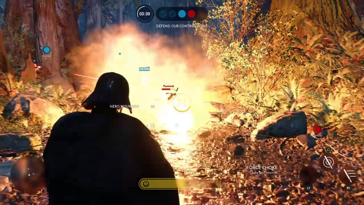 Star Wars Battlefront 54 killstreak with Darth Vader