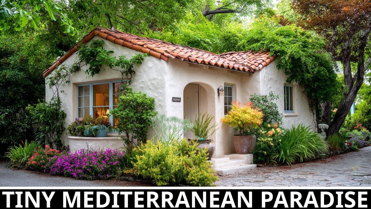 Крошечный средиземноморский коттедж, где природа встречается с домом 🏡🌿