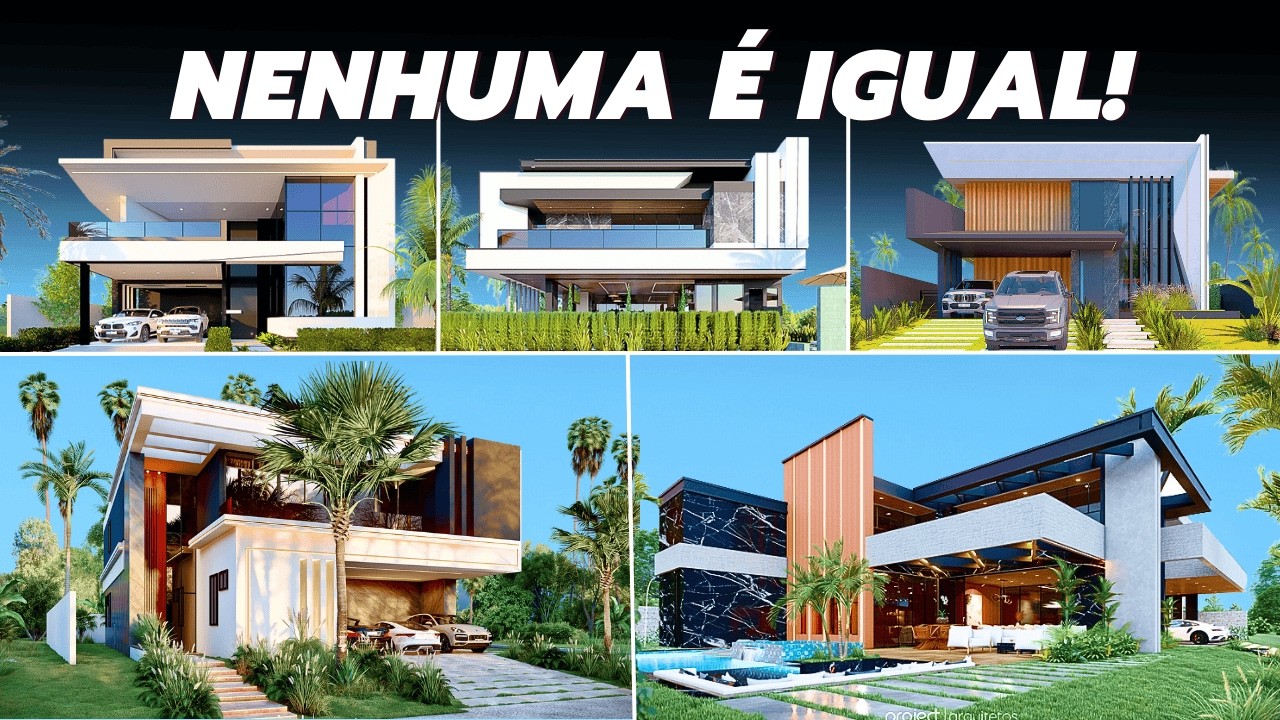 Visitando 5 OBRAS DE LUXO no MESMO CONDOMÍNIO: casas ÚNICAS, no estilo moderno! 💥