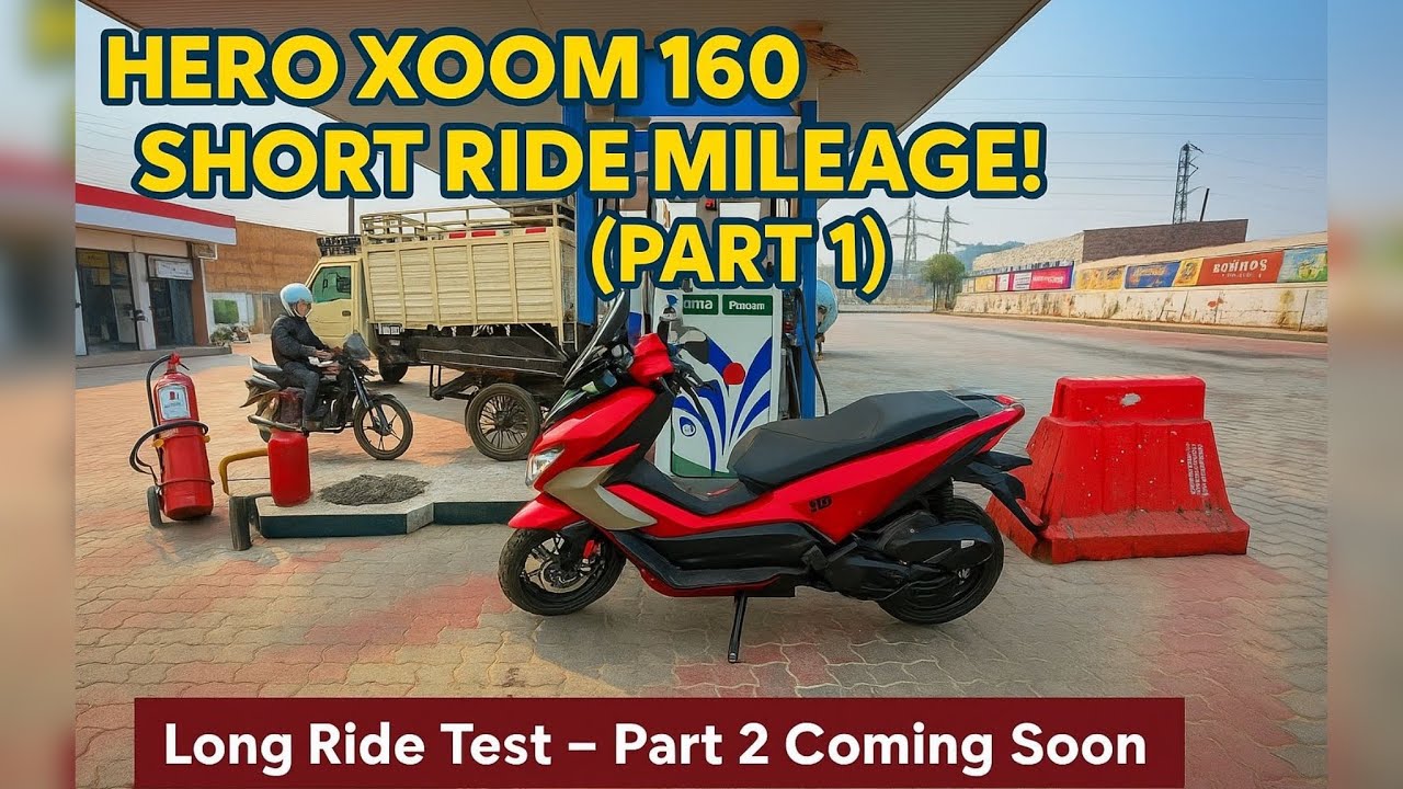 Hero Xoom 160 Short Ride Mileage Test | PART 1 | Real Average!