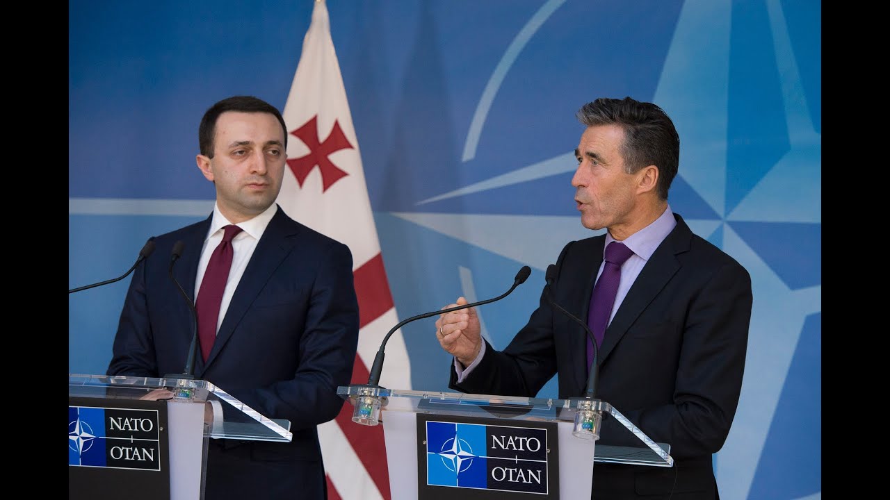 NATO Secretary General with Prime Minister of Georgia - Joint Press Point