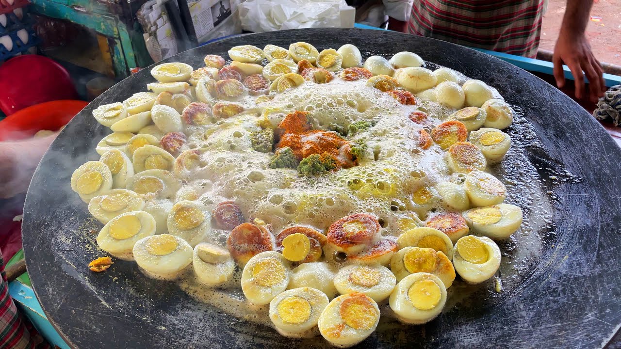 Baruch's Famous 40 Eggs Masala : Full Preparation  | भरुच का चटपटा अंडा  मसाला  | Tasty Street Food