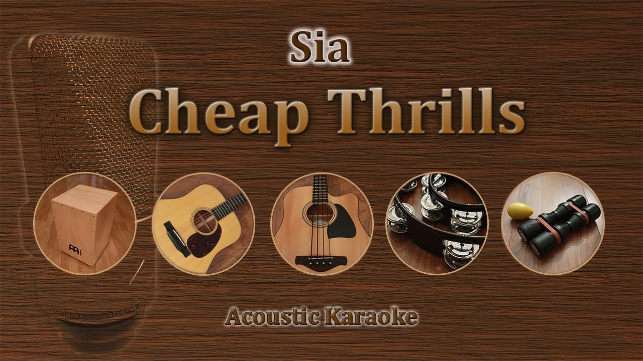 Cheap Thrills - Sia (Acoustic karaoke)