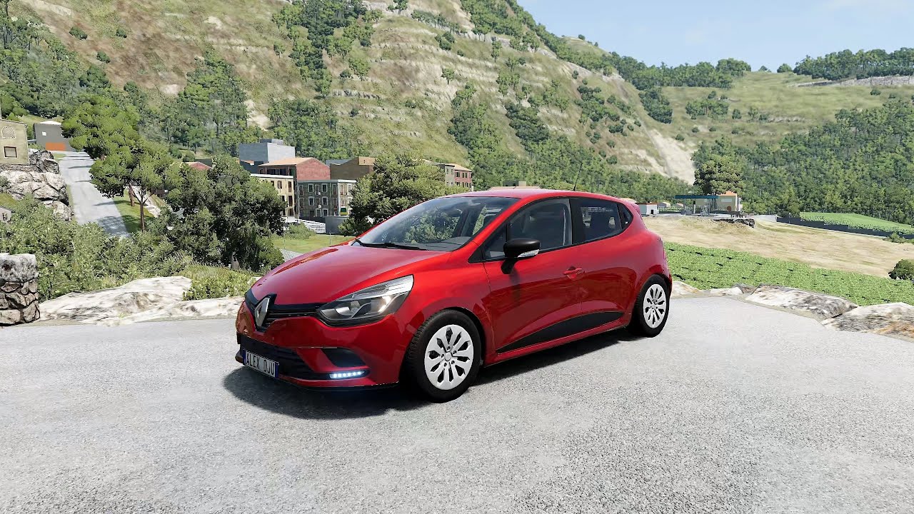 BeamNG.drive - Renault Clio IV Life 1.5 dCi 2016 - Car Show Test Drive Crash .