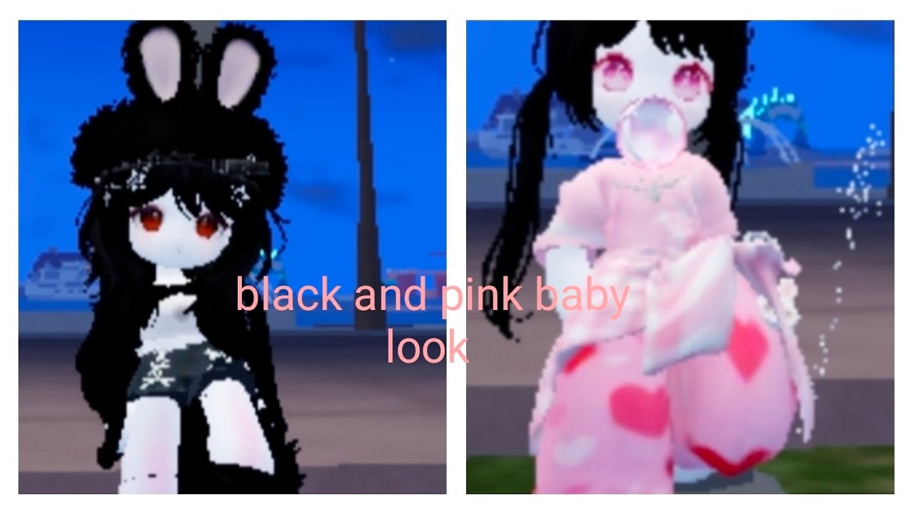 Black and pink baby look 💘🖤
