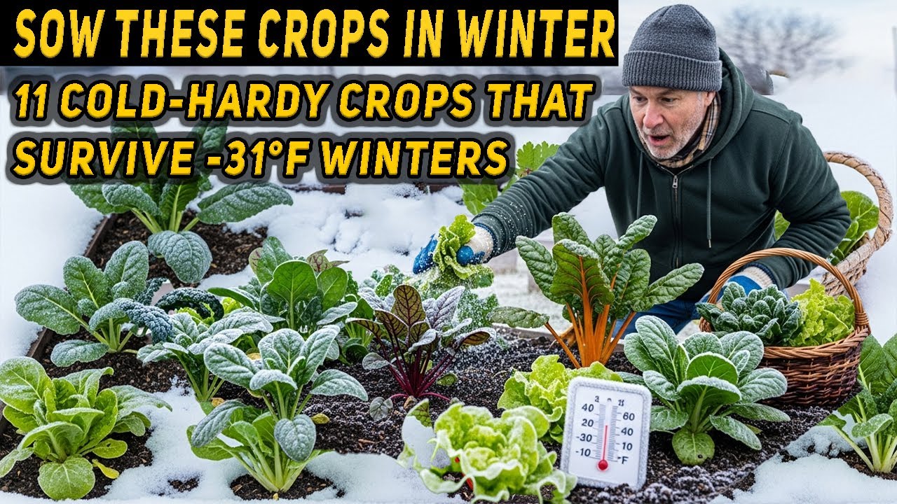 11 Cold-Hardy Crops That Thrive Even in Freezing Winters (Survive Down to -31&deg;F!)