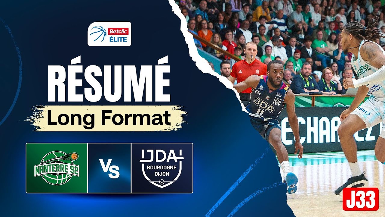 NANTERRE PIÉGÉ PAR DIJON EN MISSION PLAYOFFS ? 🥷 Nanterre vs Dijon - Résumé - Betclic ELITE J33