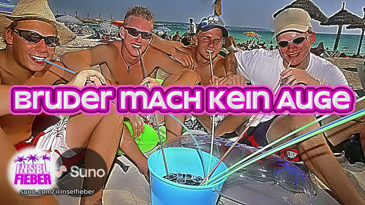 INSELFIEBER - BRUDER MACH KEIN AUGE (Suno AI - Ballermann Hit, Malle Party, Mallorca Hit)
