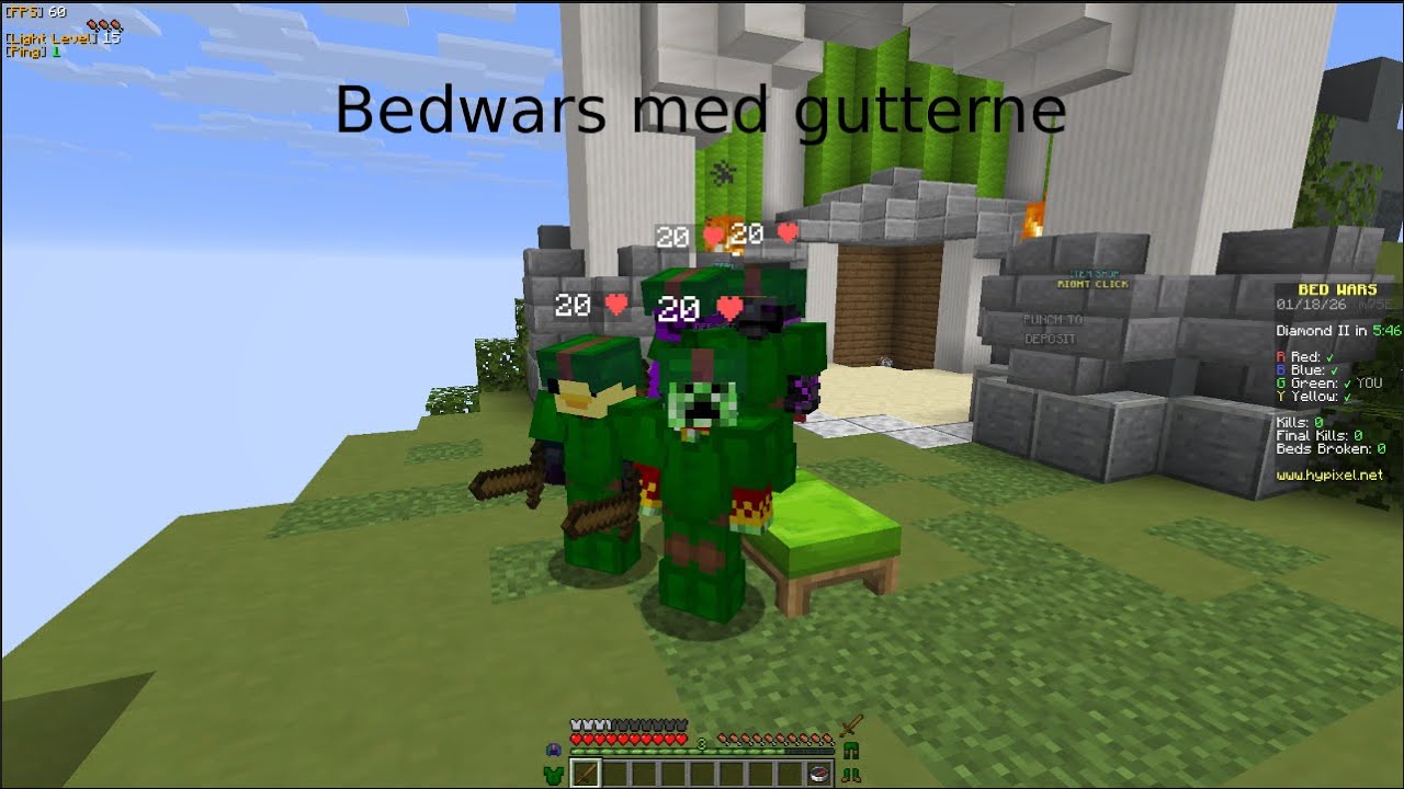 bedwars med gutterne