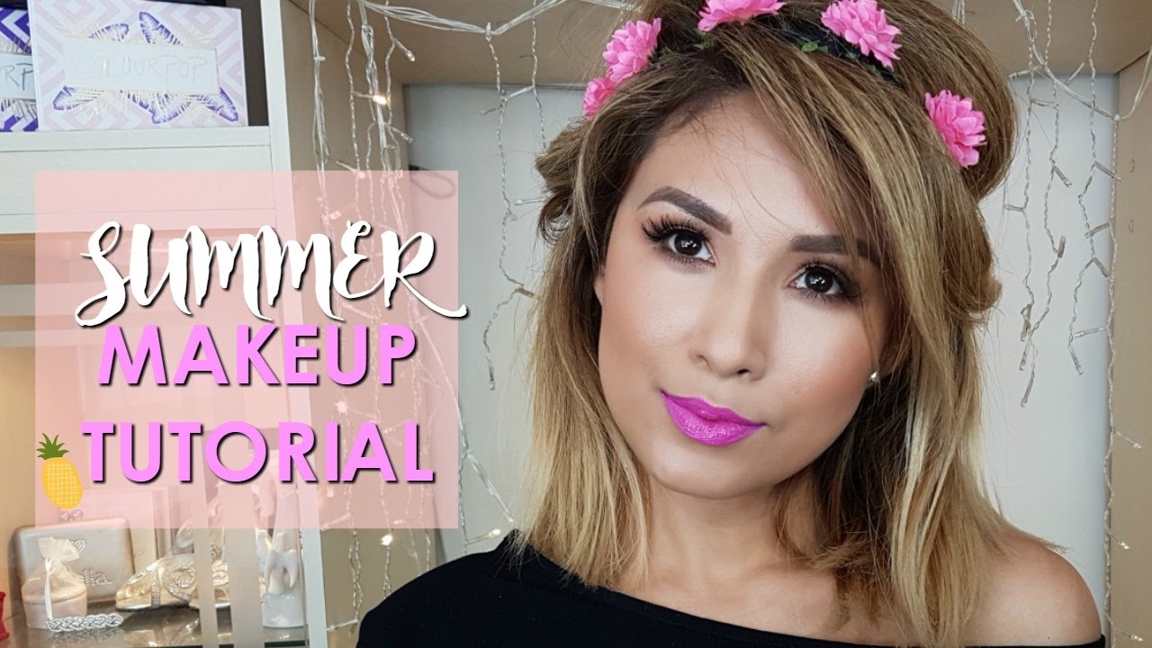 SUMMER MAKEUP TUTORIAL| RUTINA DE MAQUILLAJE PARA EL VERANO 🌞| EVELYN CAMPBELL