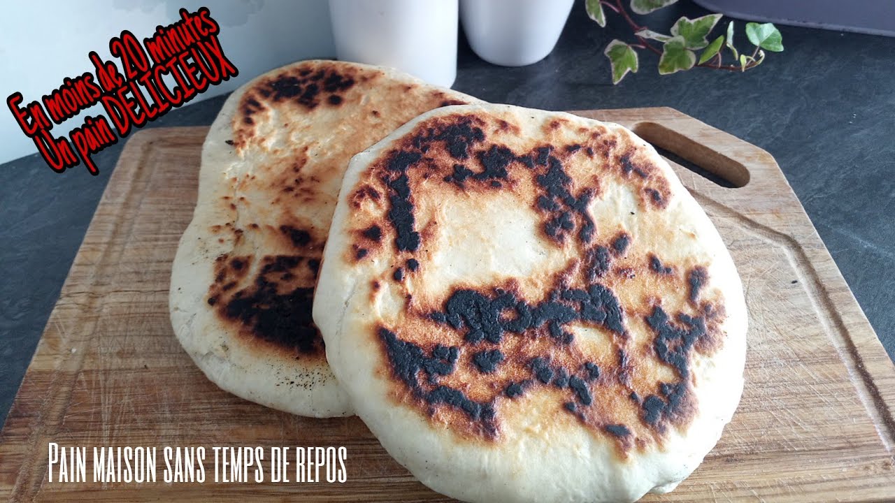 💕 🥖 Ma recette de pain hyper rapide sans temps de repos #matlouh