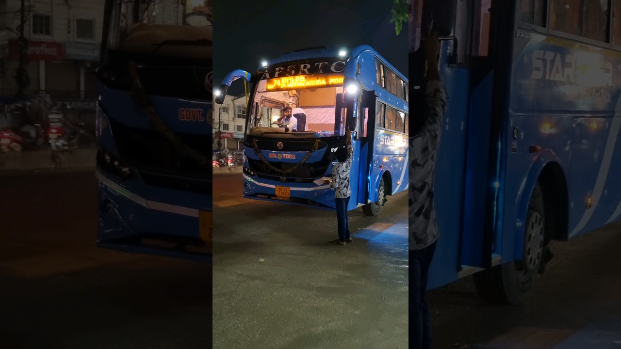 APSRTC Star liner Sleeper bus #bus #viralvideo #transport #ytshortsindia #volvo