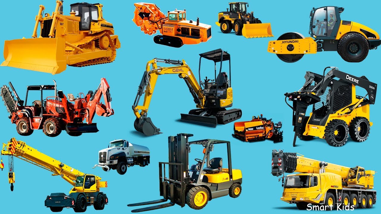 Learn Construction Vehicles in Russian 🚧 | Строительная техника слова | Listen & Repeat