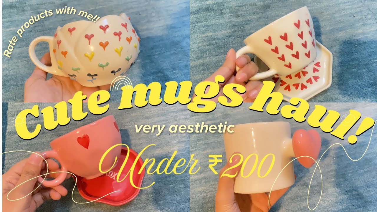 Cute mugs haul | coffee mugs | meesho haul 