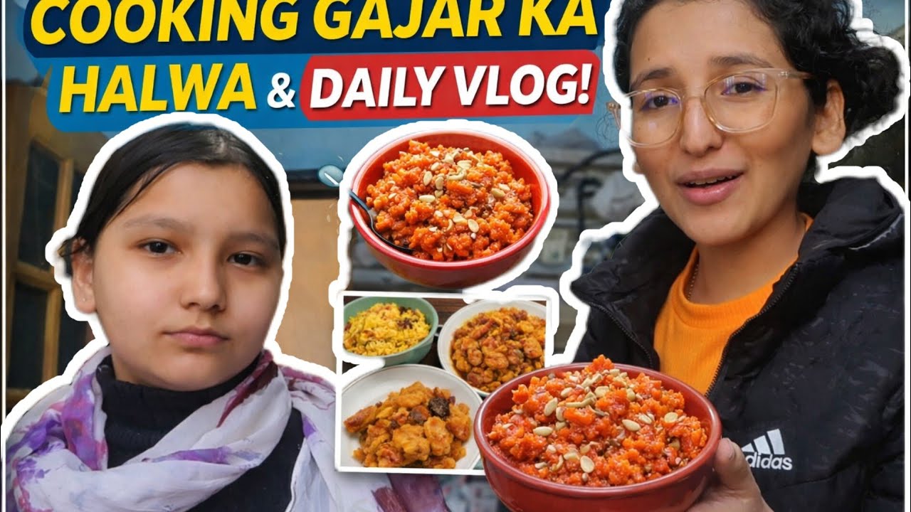 Lazy Girl in the Kitchen 😅 | Gajar Ka Halwa A Very Lazy Day at Home 😴 | Food & Daily Vlog