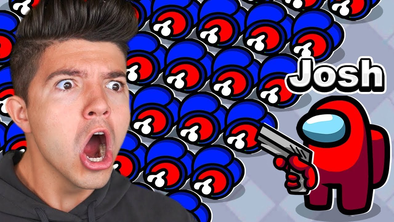 100 Player Among Us But I Pay Josh for Each Kill