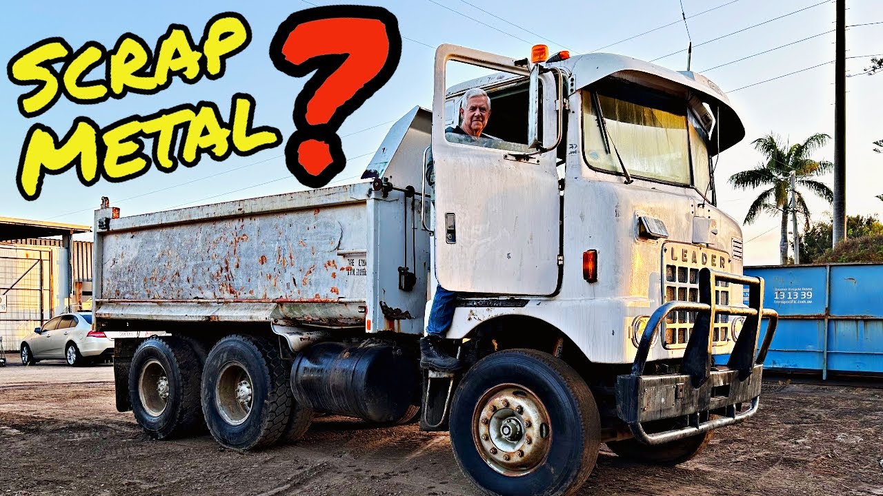 Сдано на металлолом! Старый дизельный самосвал Caterpillar V8 — будет ли он работать?