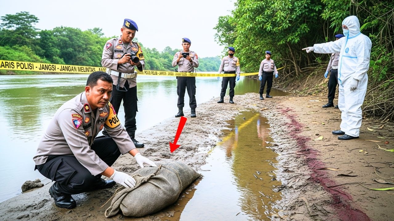 LAMPUNG GEMPAR‼️ Jasad Terbungkus Karung di Pinggir Sungai, Jejak Darah Mengarah ke Orang Terdeka