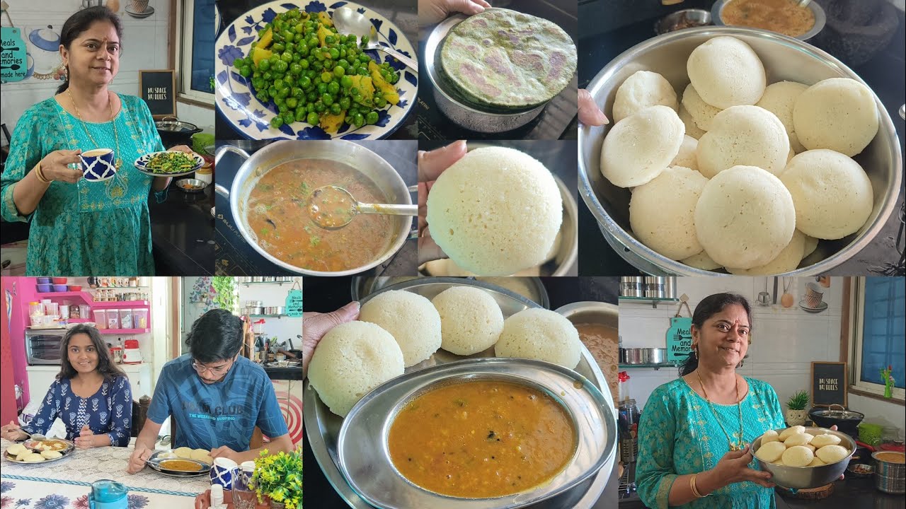 Встречаем первый день нового года! Храм Шивы + Завтрак и обед 🍱 Жареный горошек 🌺 Идли из манной ...