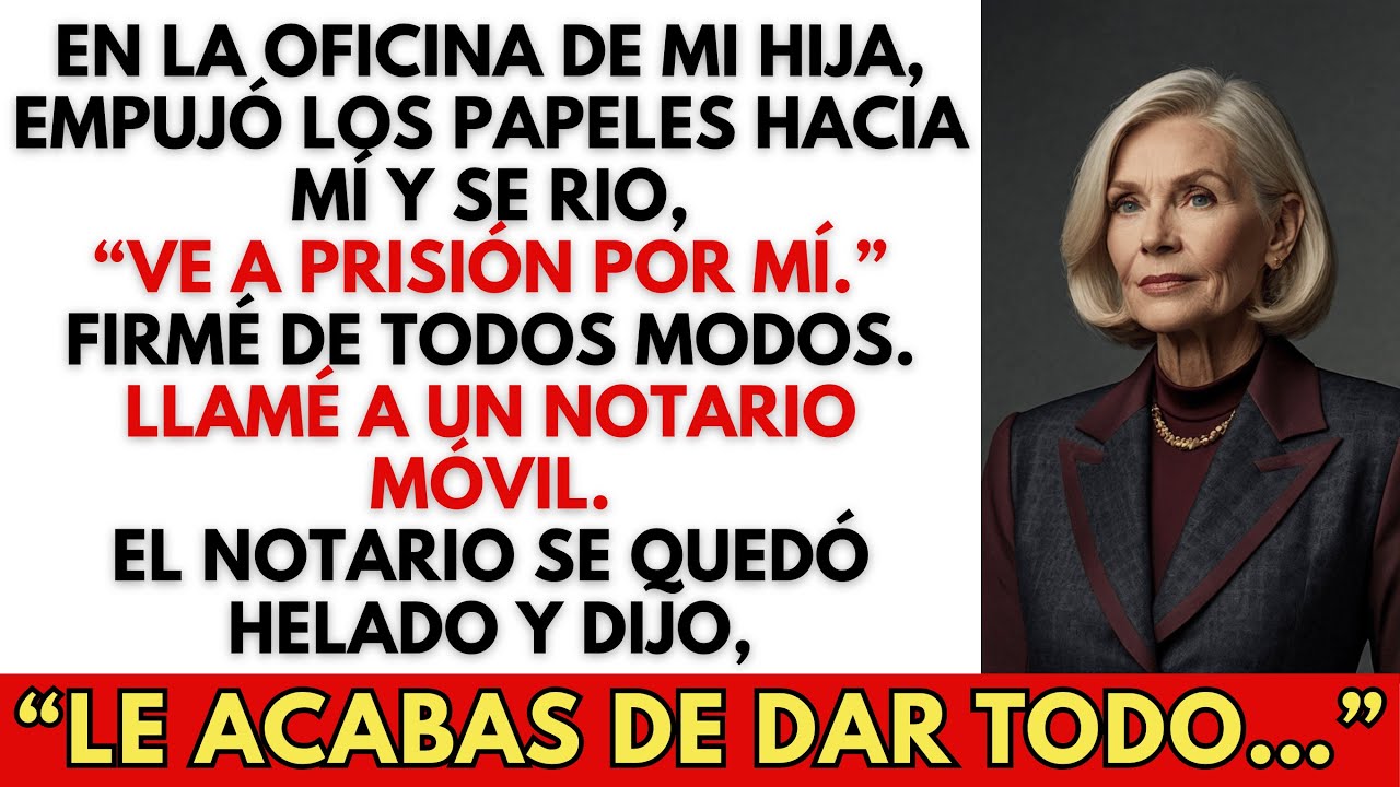 “Tres Años En Prisión No Te Van A Matar”. Mi Hija Me Obligó A Asumir La Culpa. Llamé A Un Notario
