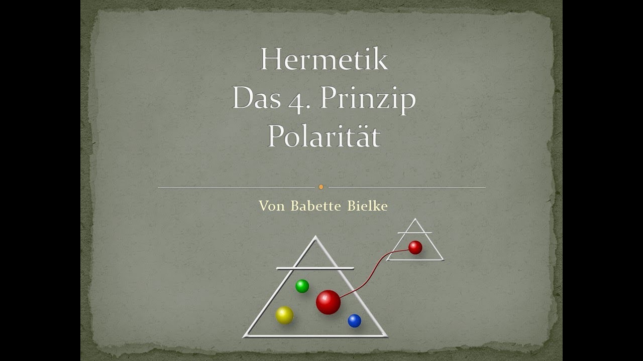 Hermetik, das Prinzip der Polarität von Babette Bielke