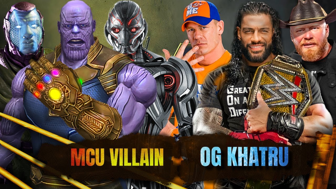MCU Villains Vs OG Roman Reigns Brock Lesnar & John Cena WWE 2K23