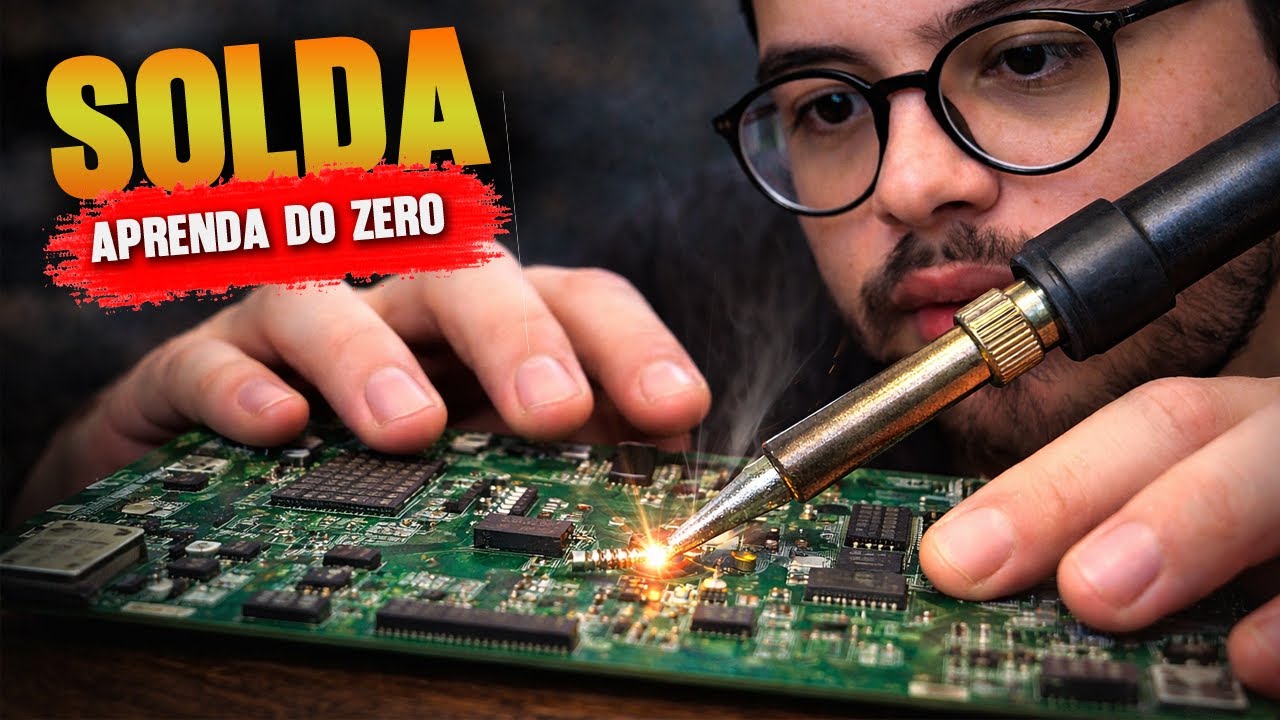 Aprenda SOLDAR do ZERO em placas ELETRÔNICAS