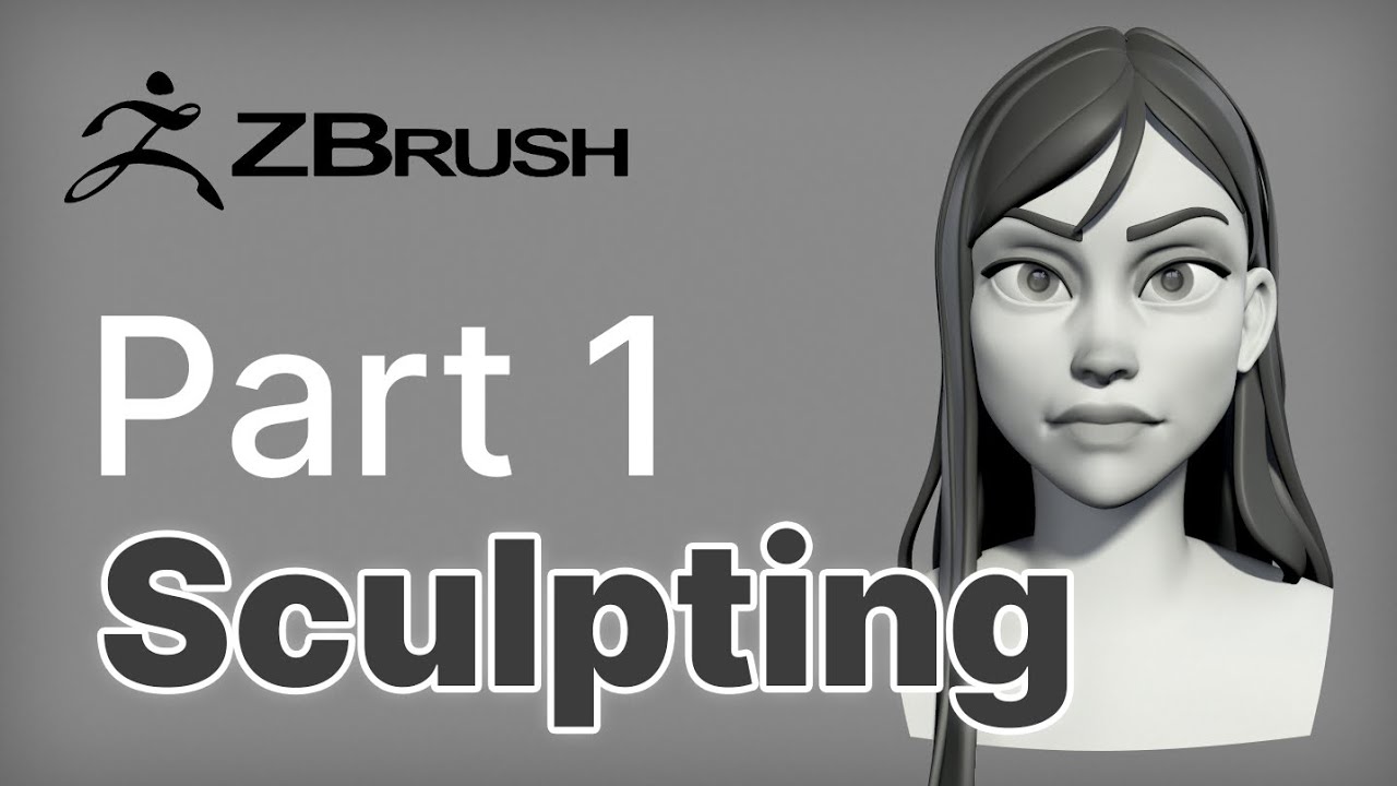 Making of cartoon girl 3d PART 1. Sculpting