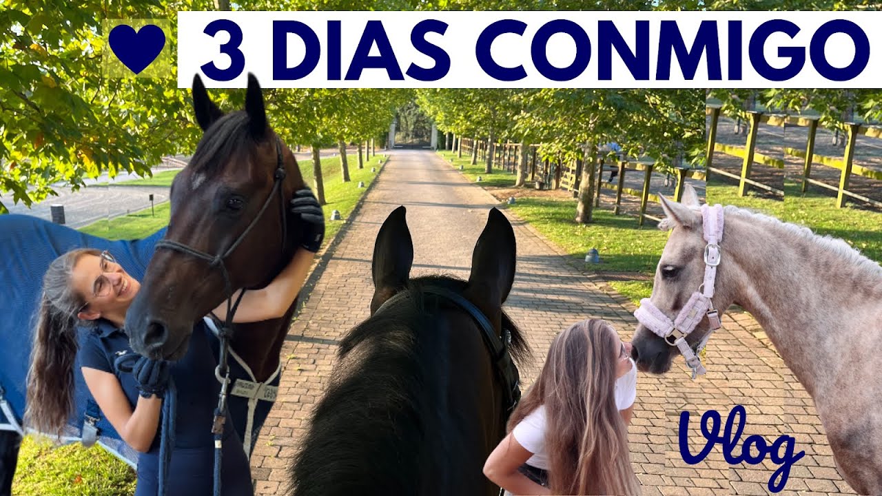 VLOG – Villa Equus 🏰, montando con Beatriz Ferrer Salat😱 + Doma en libertad 🐴 y compras 💸🛒