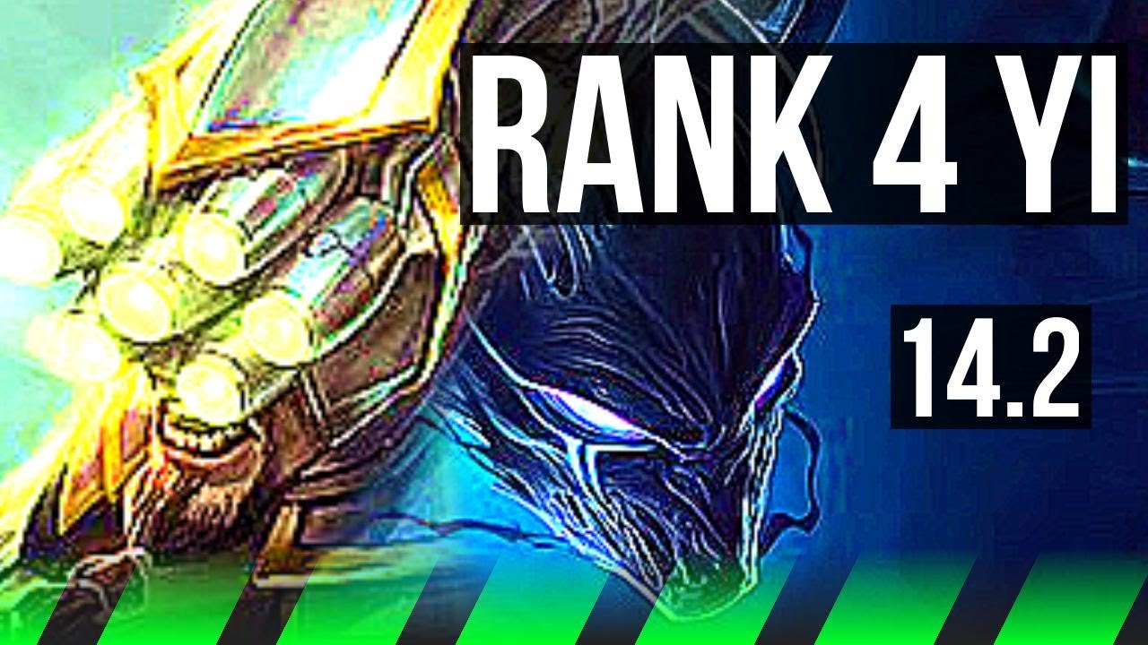 MASTER YI vs NOCTURNE (JNG) | Rank 4 Yi, 900+ games, 13/2/3, Legendary | KR Master | 14.2