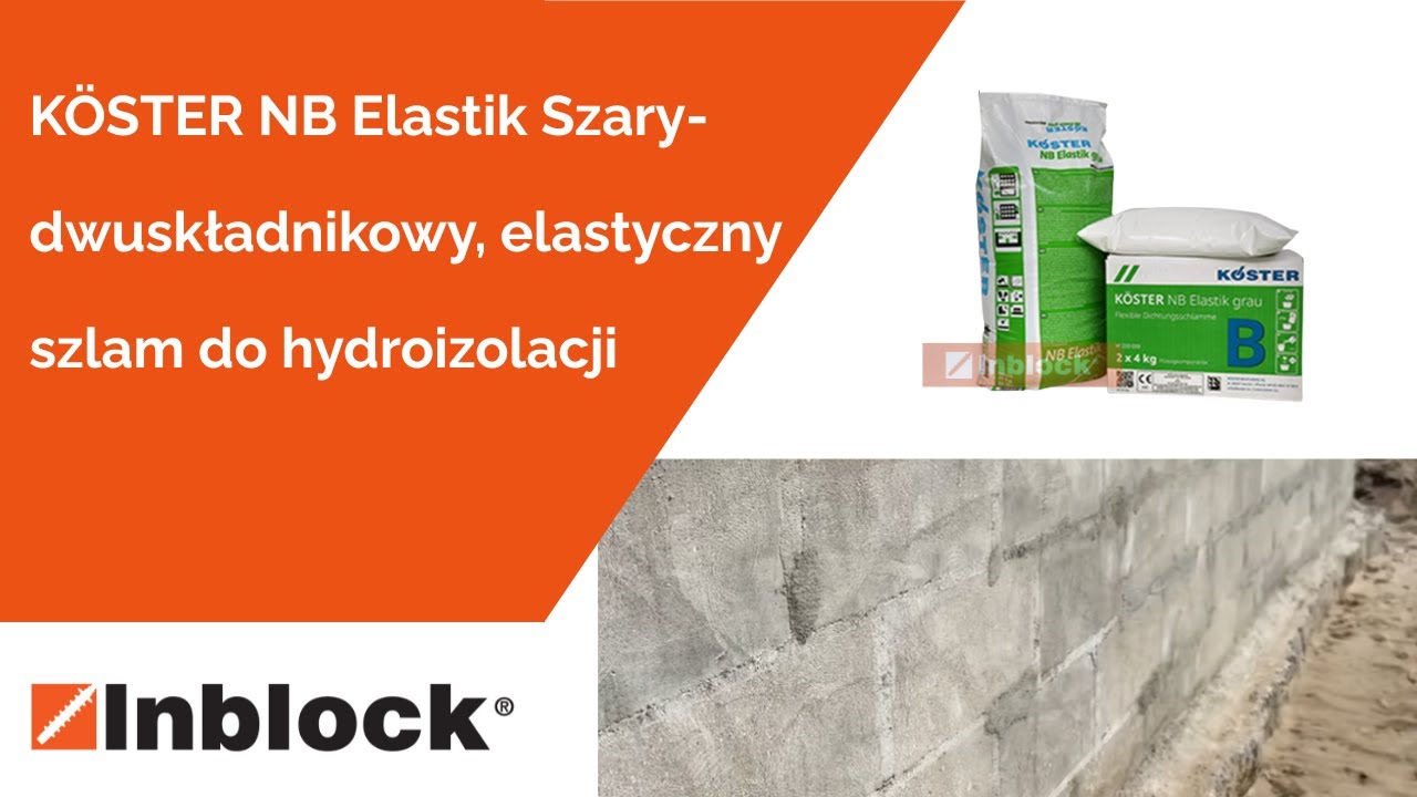 K&Ouml;STER NB Elastik Szary- dwuskładnikowy, elastyczny szlam do hydroizolacji | sklep Inblock