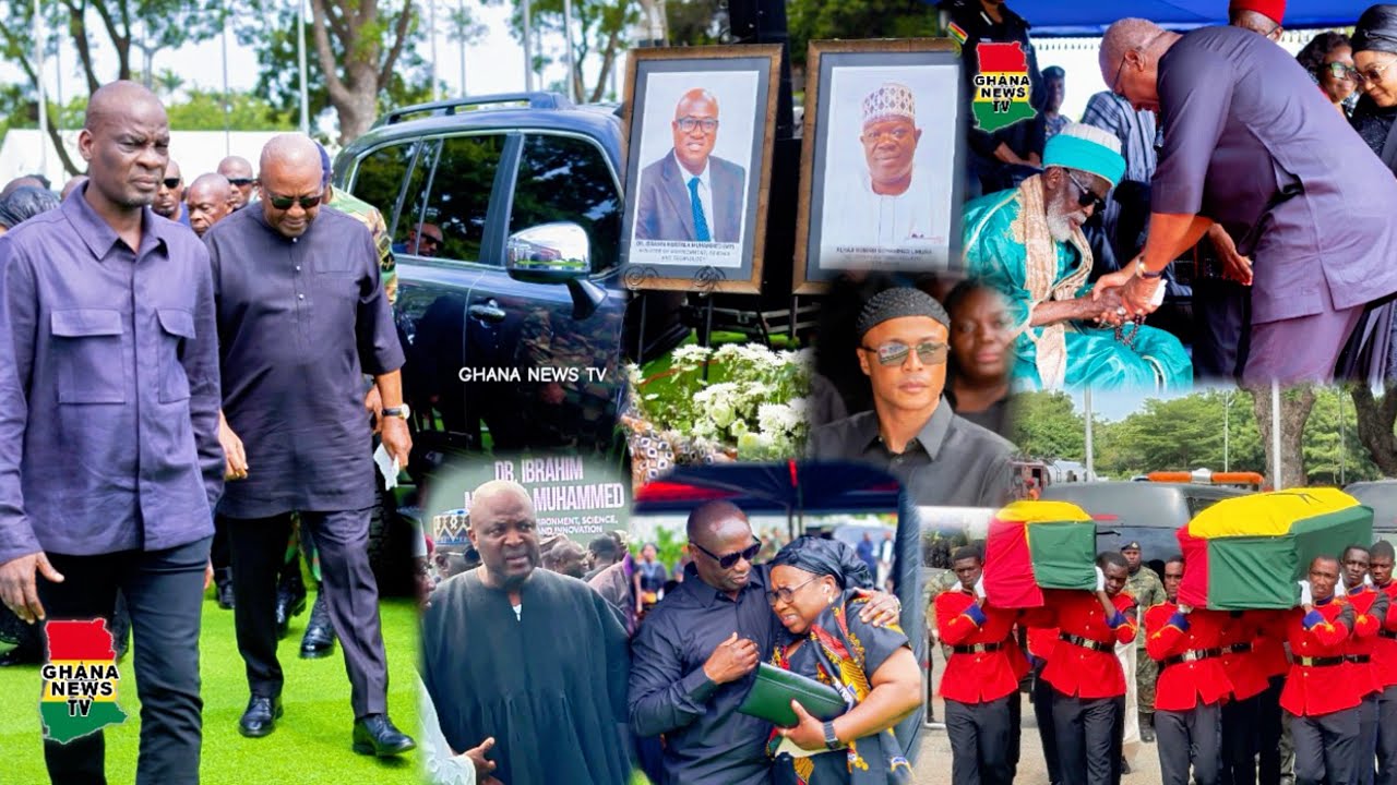 Prz Mahama, Veep, Ibrahim Mahama, Dede Ayew saddened at the Muslim Prayers dr Murtala & Al Muniru