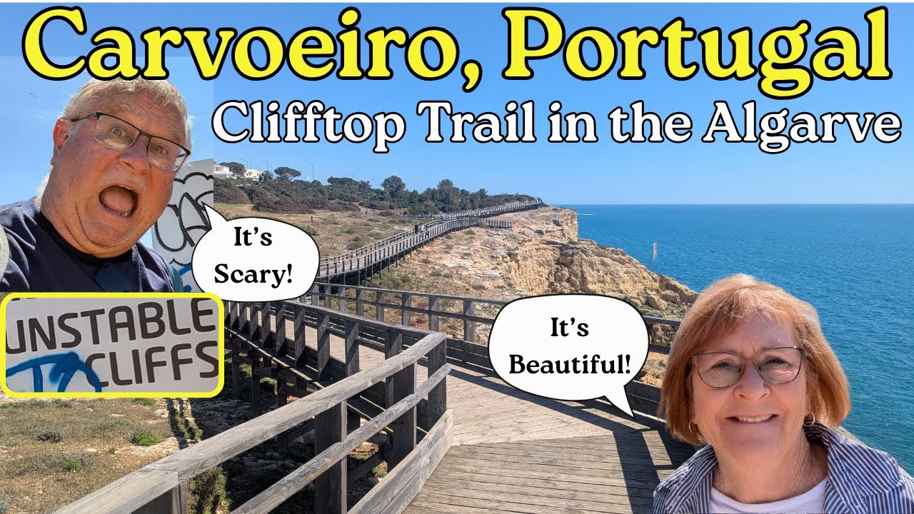 Boardwalk & Trail on the Edge of the Cliffs in Carvoeiro Portugal | Beauty & Danger in the Algarve!