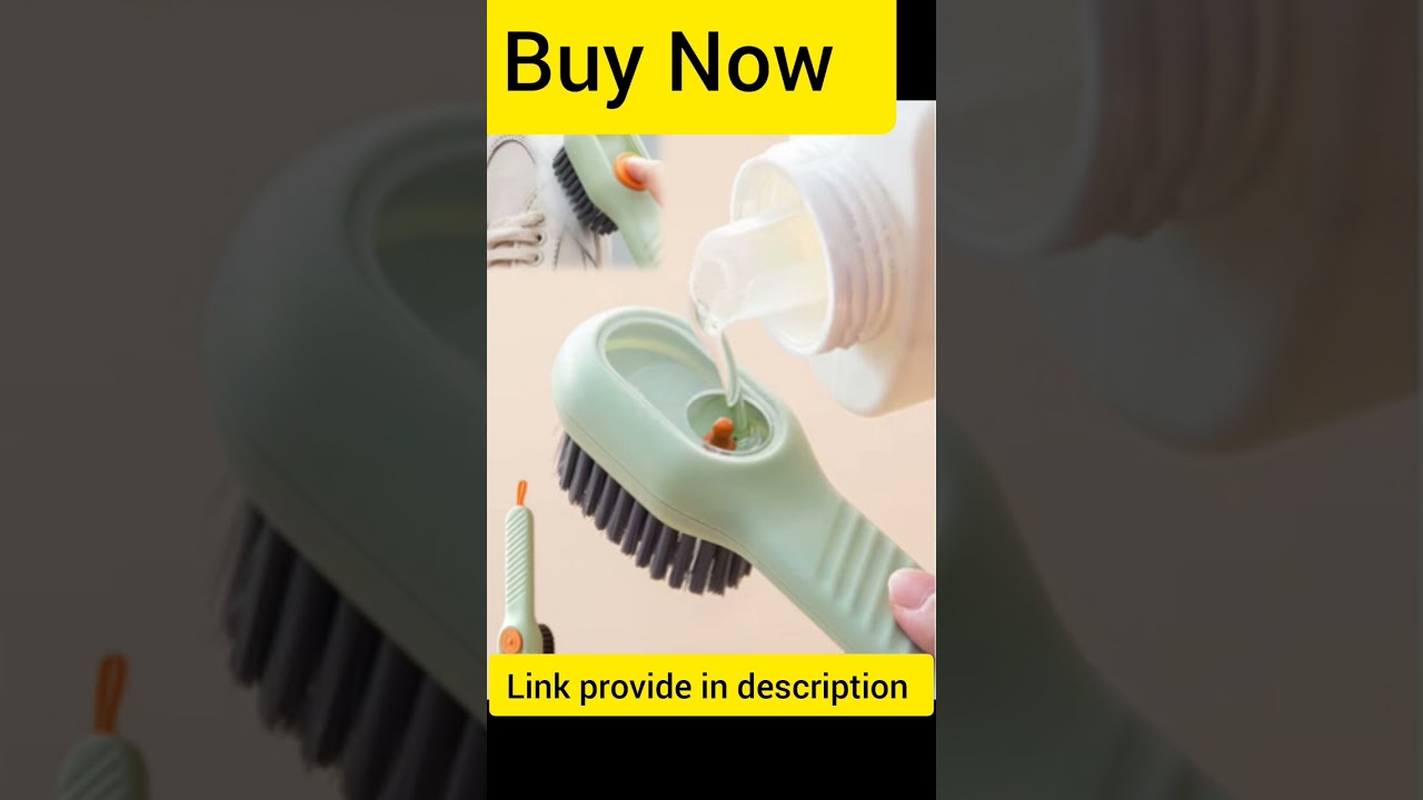 All Cleaning Brush Bristled Liquid,Long,Handle,Clothes,Household
