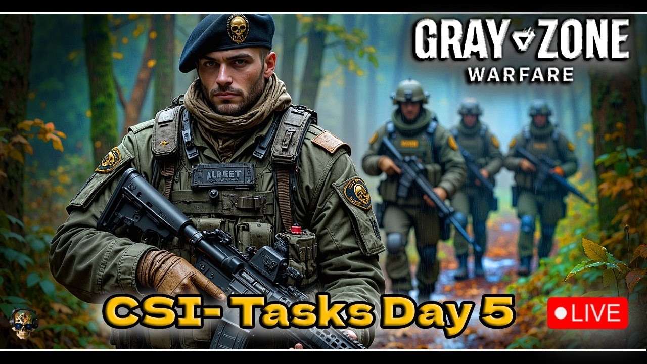 Alreet Is Live ⚠️ Day 5 Tasks- Crimson With The Lads😁 #GZWTaskForceAlpha