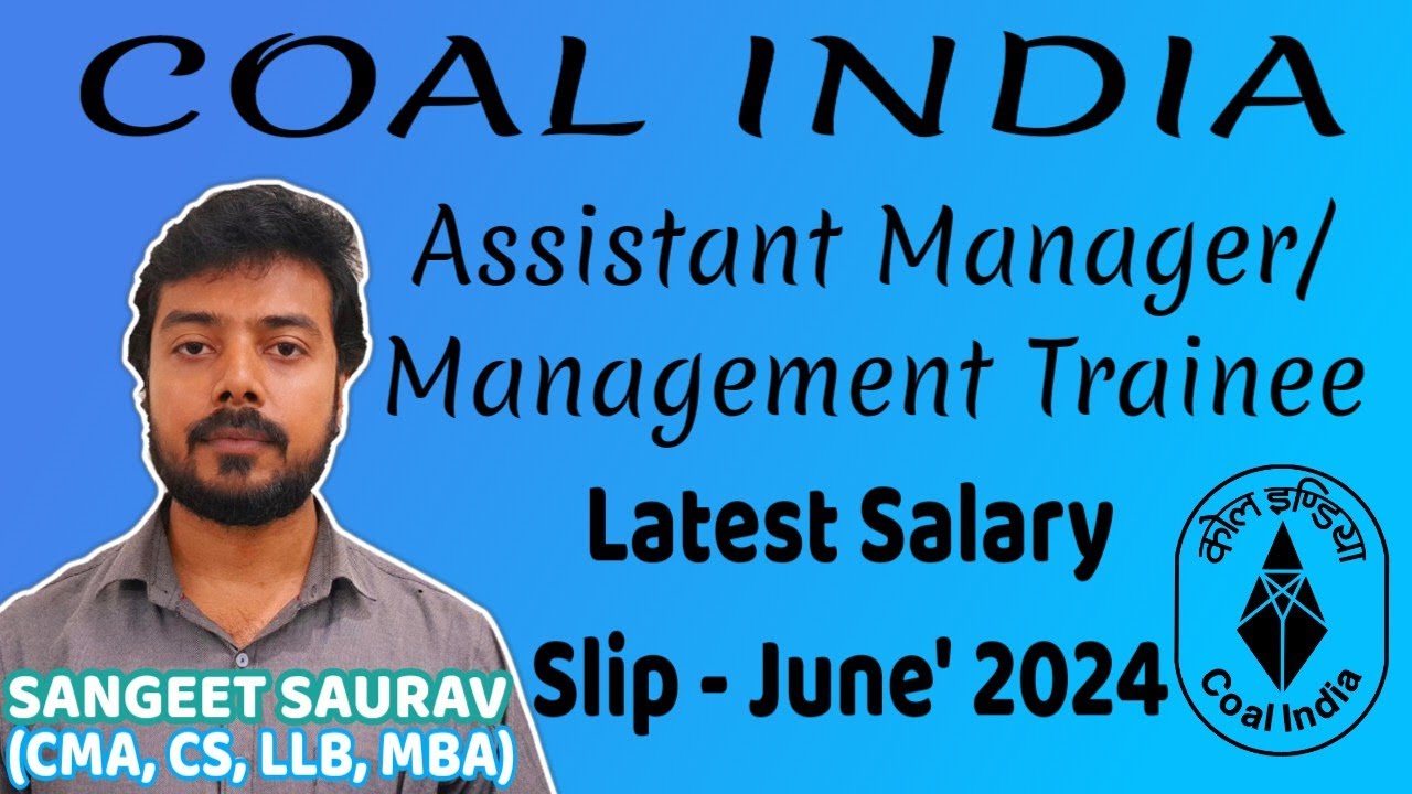 Coal India Management Trainee/Assistant Manager Latest Salary Slip (June' 2024)