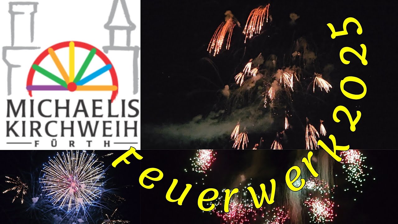Abschlussfeuerwerk zur Kirchweih in Fürth 2025