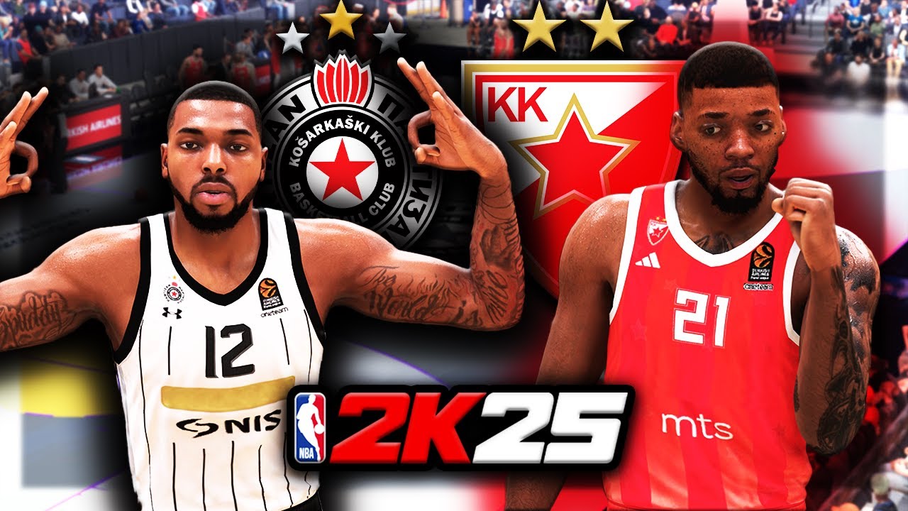 PARTIZAN vs. CRVENA ZVEZDA - EUROLEAGUE VECITI DERBI - NBA 2K25 4K