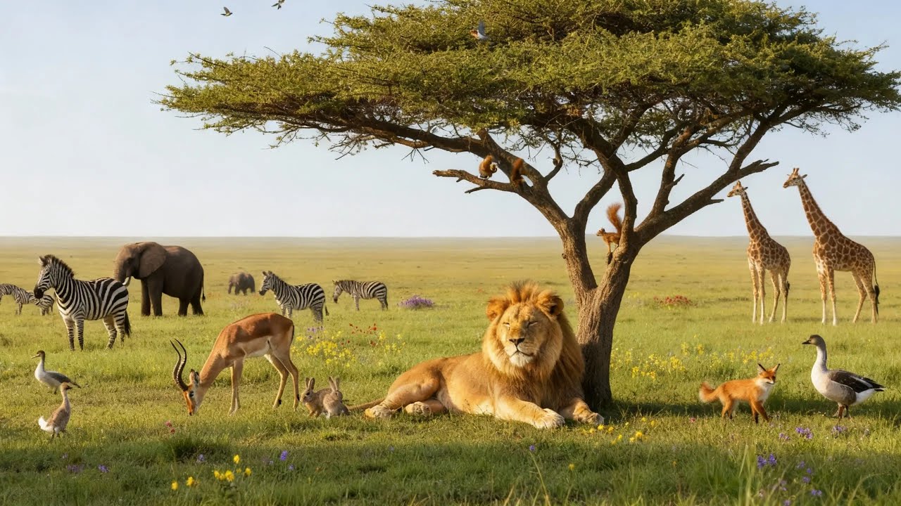 The Gentle Side of the Wild 4K | A Peaceful and Beautiful World