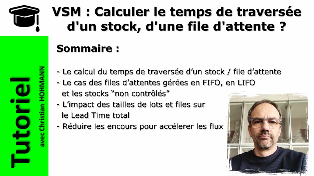 VSM : Calculer le temps de traversée d'un stock