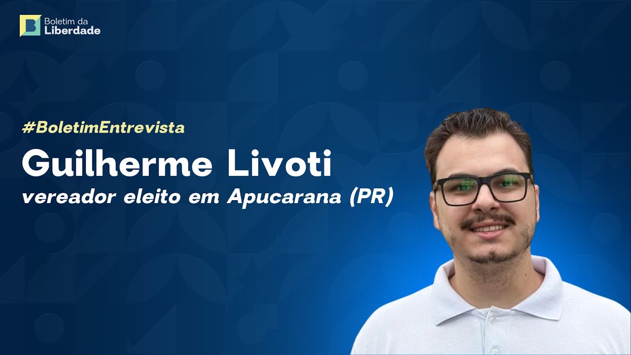 Entrevista com Guilherme Livoti, da fiscalização cidadã à eleição de vereador em Apucarana (2024)
