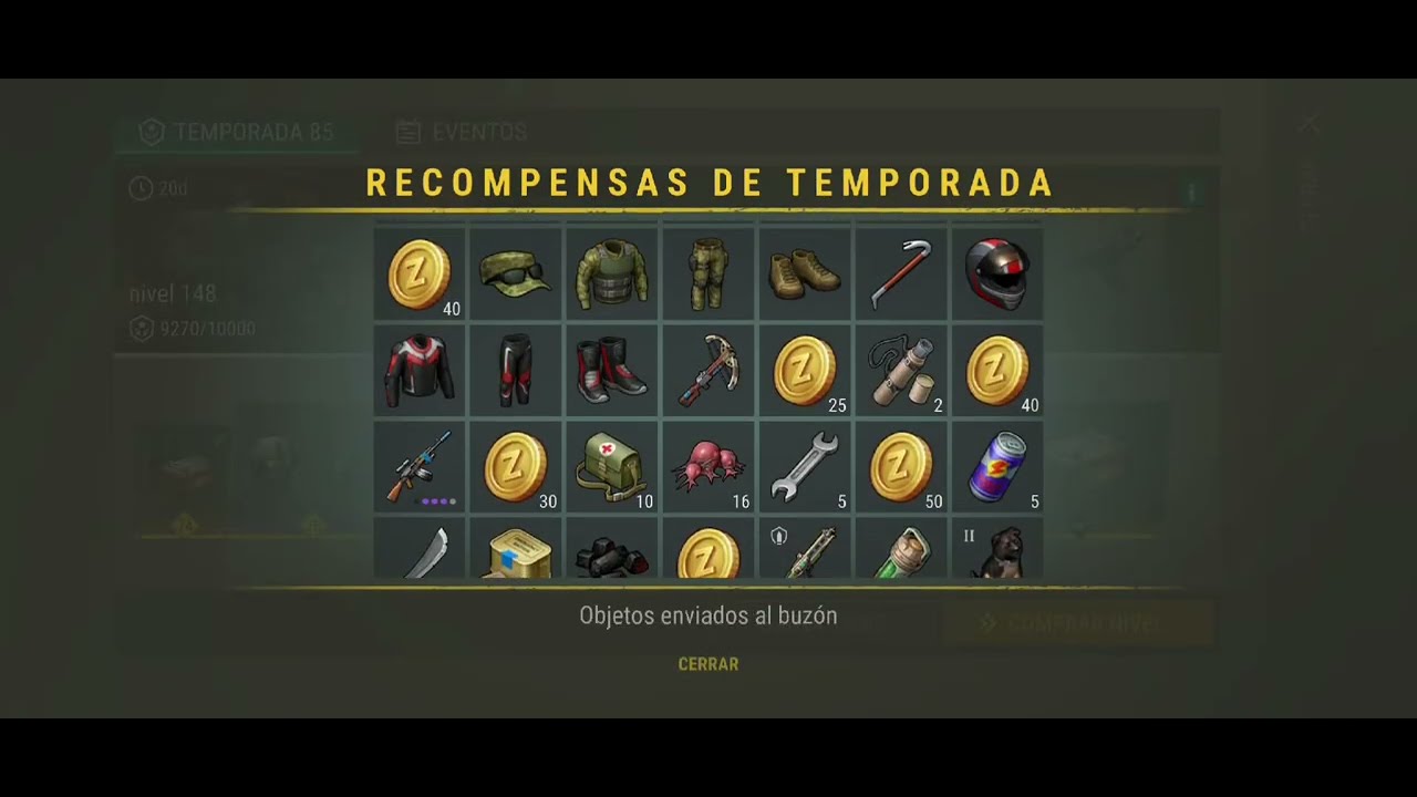 Last Day on Earth Todas las recompensas Temporada 85 